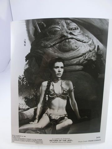 Star Wars Return of the Jedi Pressefoto Jabba + Leia 25,5 x 20,5 cm