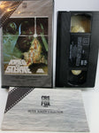 Krieg der Sterne Silver Screen VHS Tape mit Prospekt.