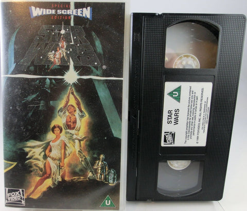 Star Wars UK -  VHS Widescreen Tape 1993