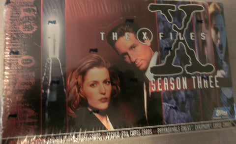 X-Files Trading Card Display Season Three , verschweißt