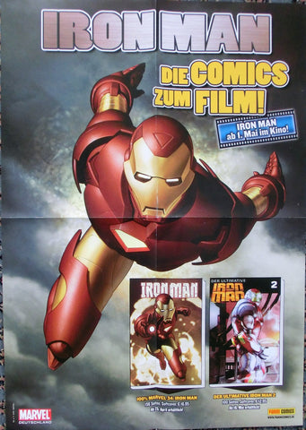 Iron Man Panini Comics - Plakat zum Filmstart